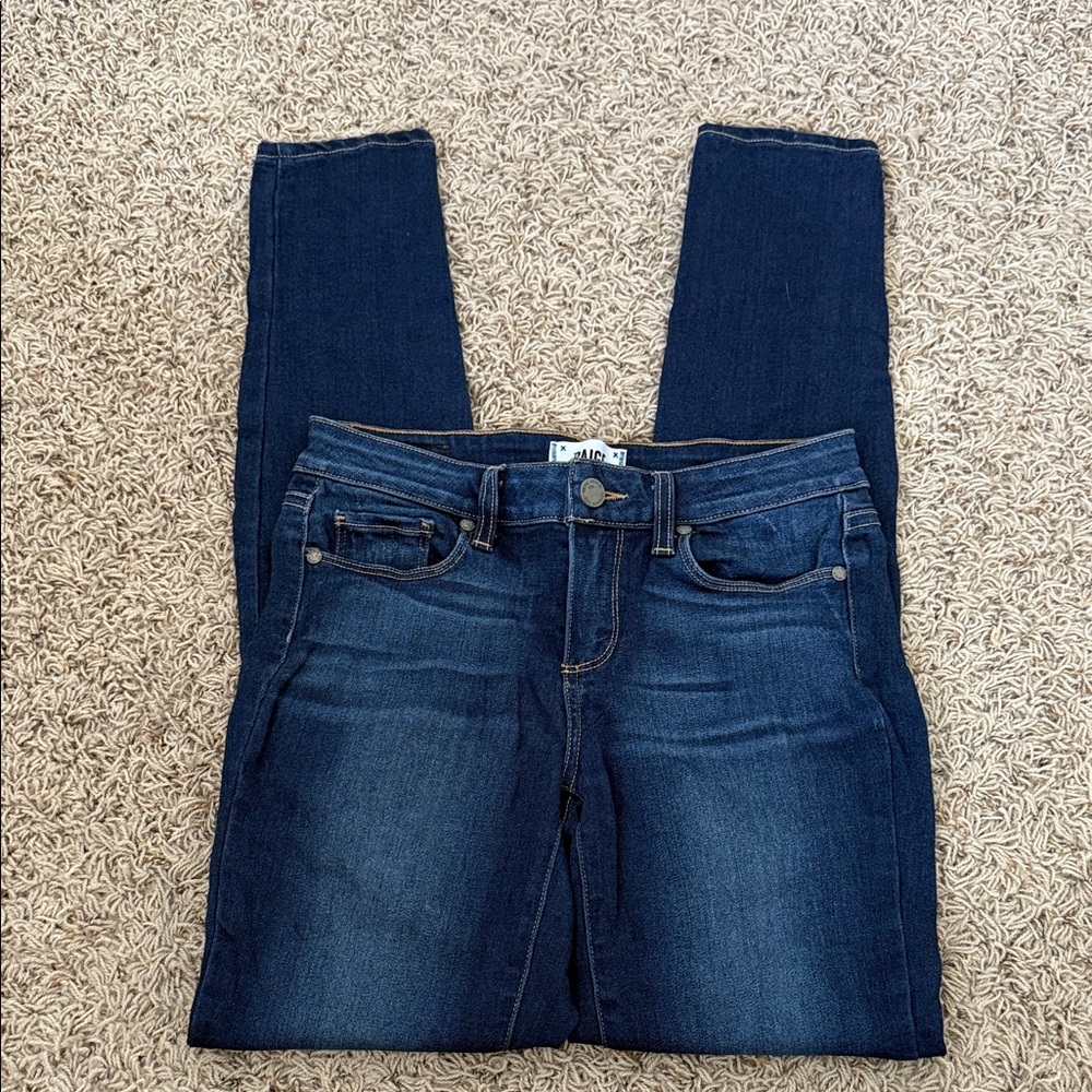 PAIGE Dark Wash Skinny Jeans